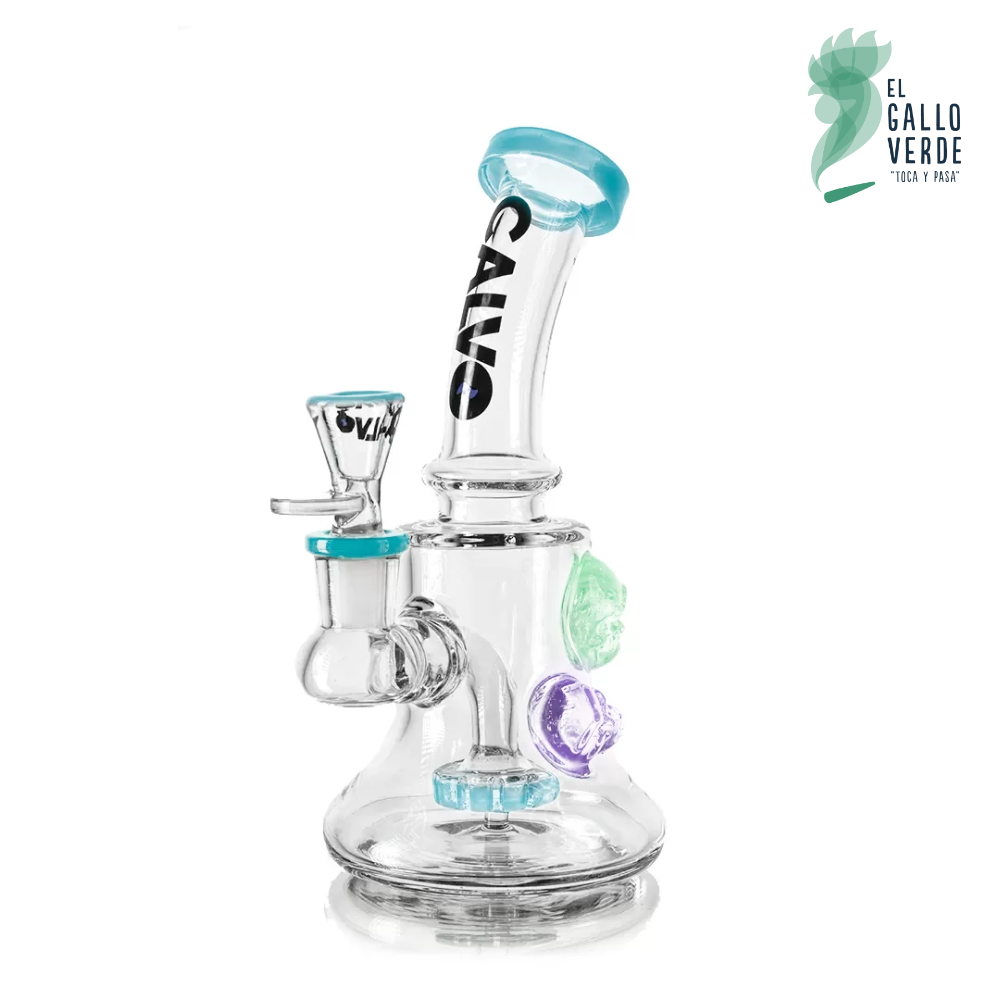 Rig De Calaveras Blue 19 cm Calvo Glass