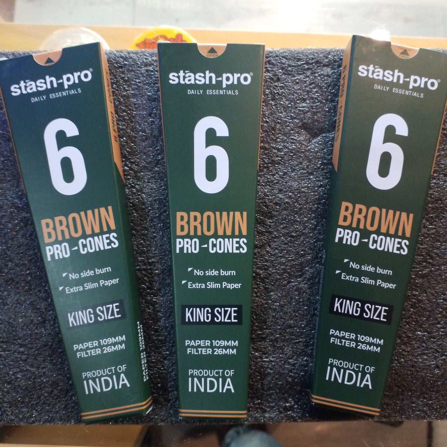 STASH PRO CONES PACK OF 6 BROWN