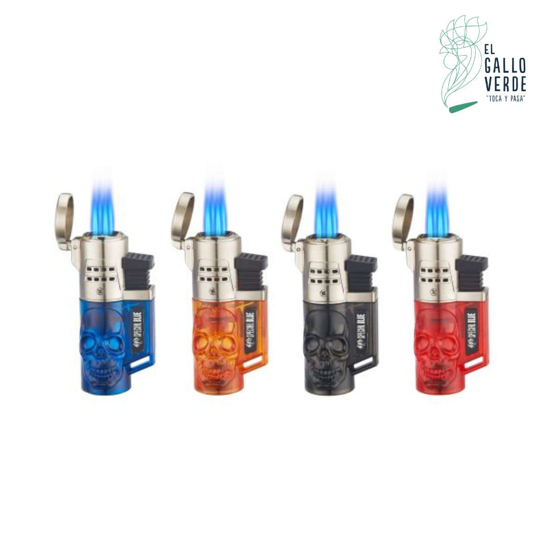 Display Skull Lazer (4 flamas) Special Blue 12 Piezas