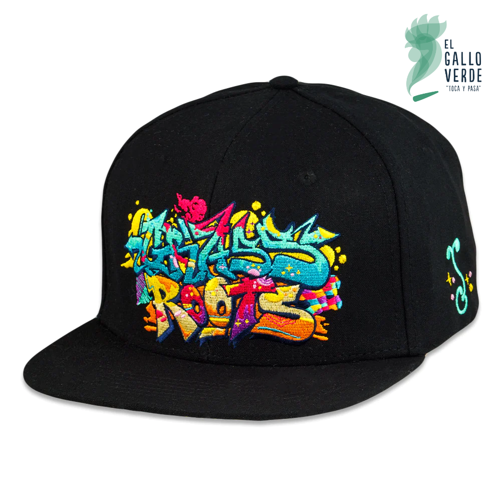 Grassroots - Nicko Handstyle Black Snapback Hat