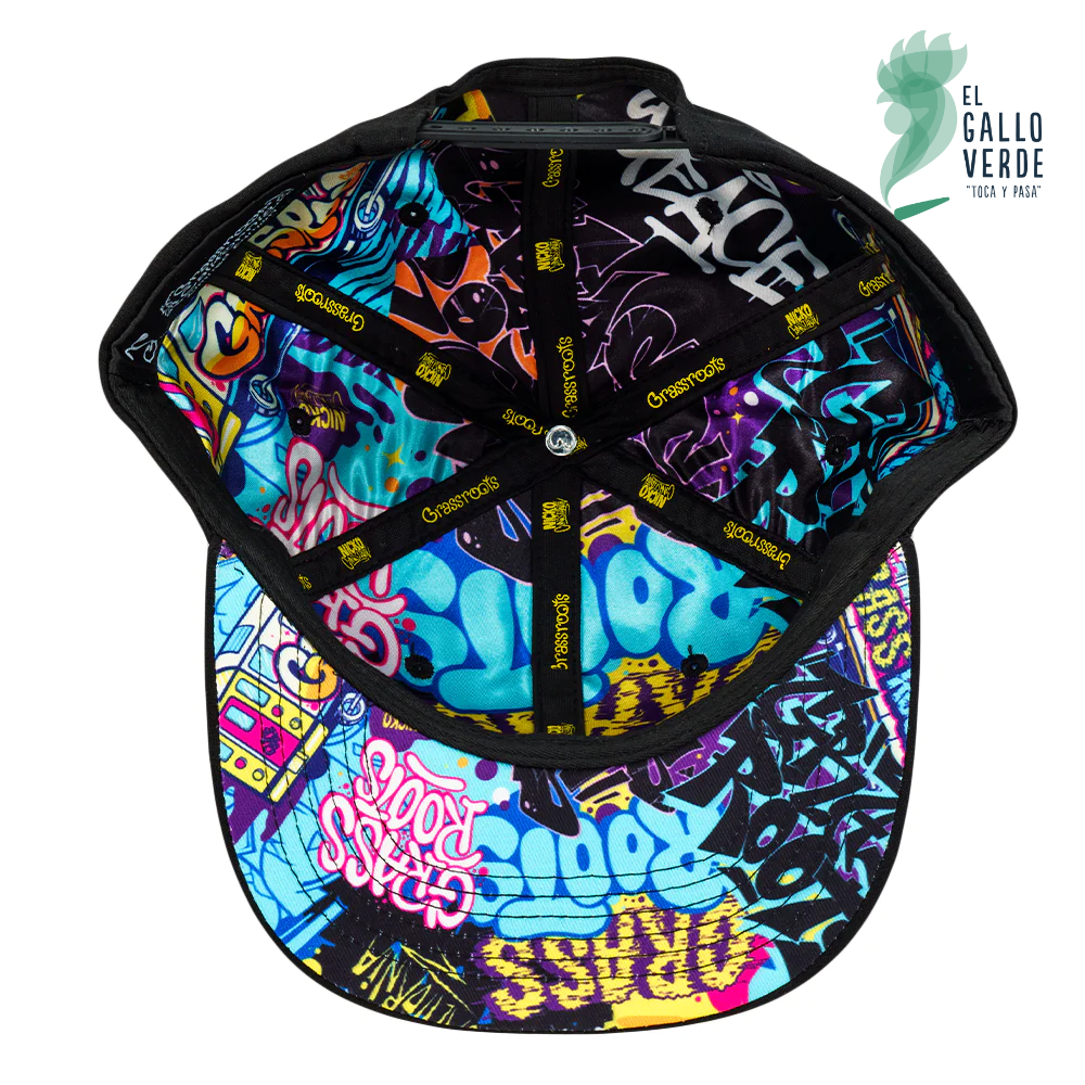 Grassroots - Nicko Handstyle Black Snapback Hat