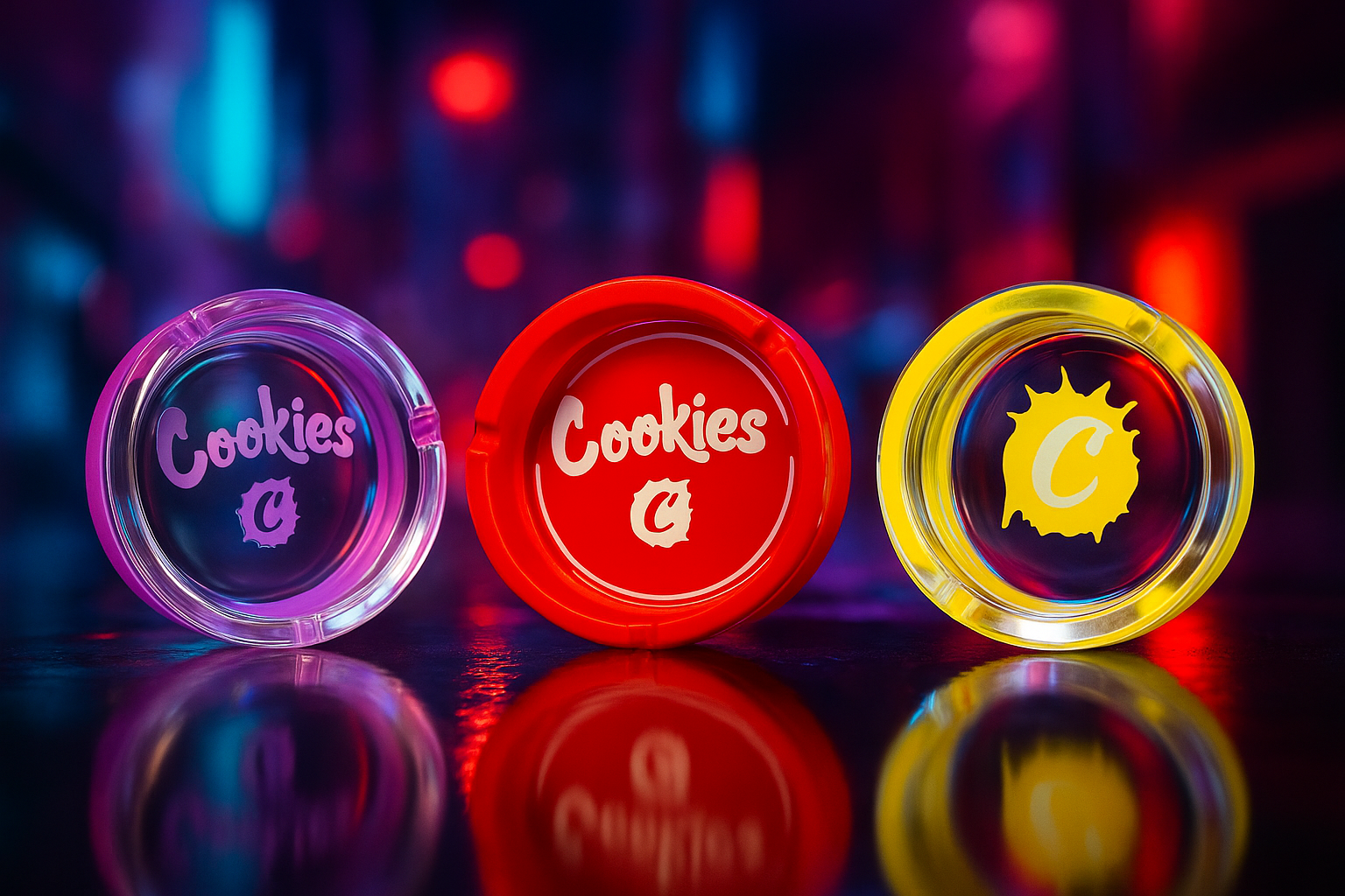 Cenicero cidrio c/ silicon diseños redondo