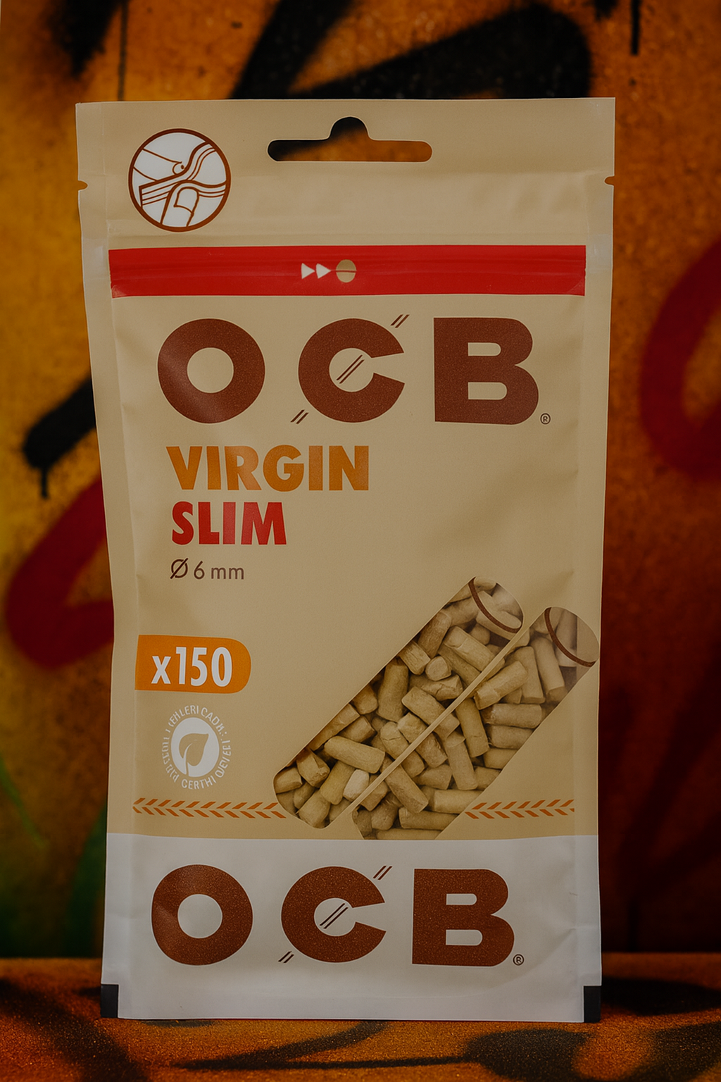Filtros algodón OCB virgin slim 150pza TOP50