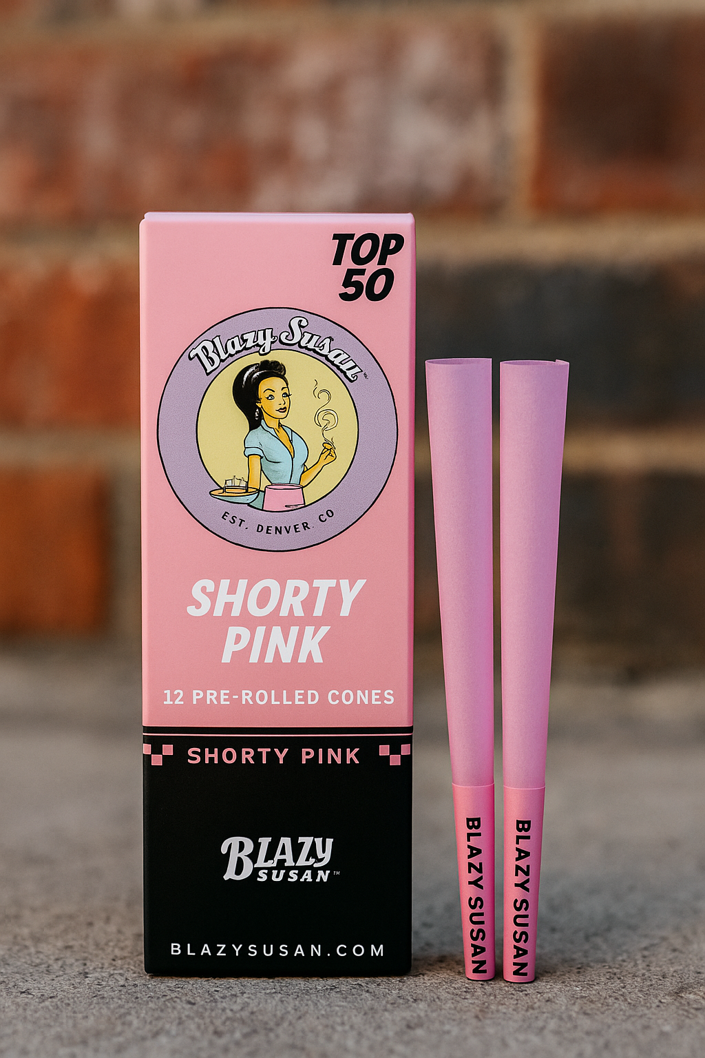 Conos Shorty Pink 12 conos Blazy Susan TOP50