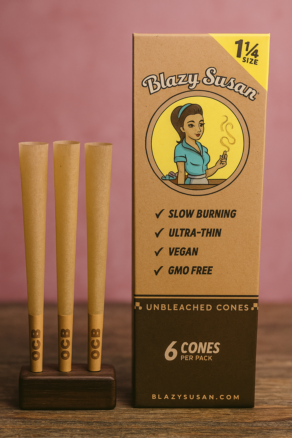 Unbleached Conos 1 1/4 6 conos BLAZY SUSAN
