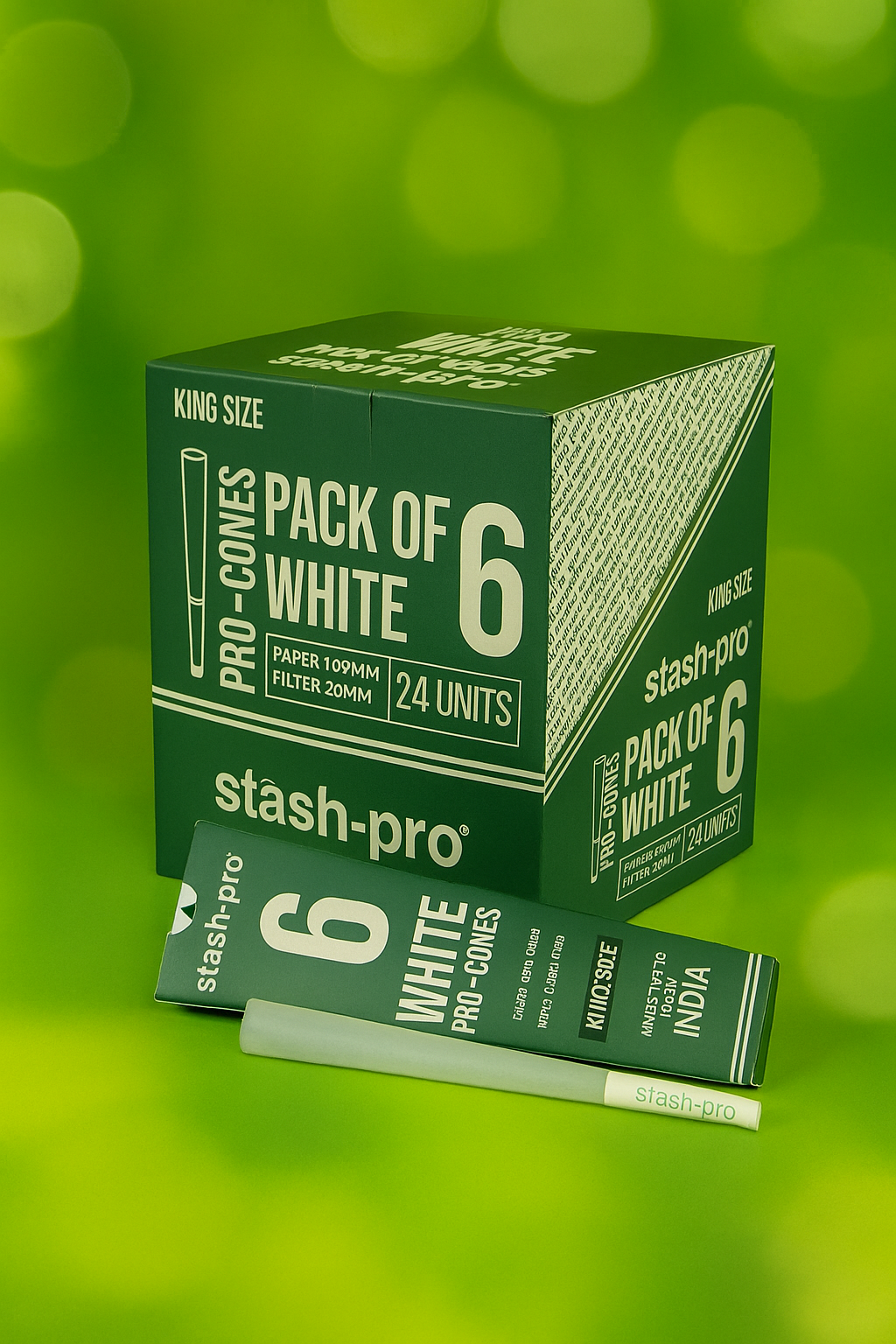 6 cones 1 1/4 brown Stash Pro TOP50