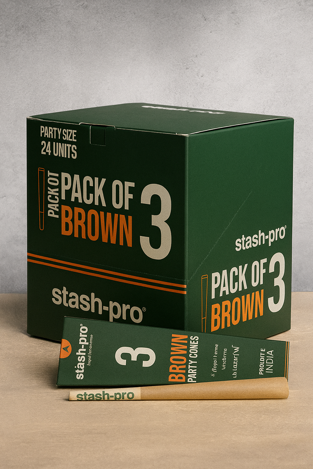 Party Cones 3 brown Stash Pro TOP50