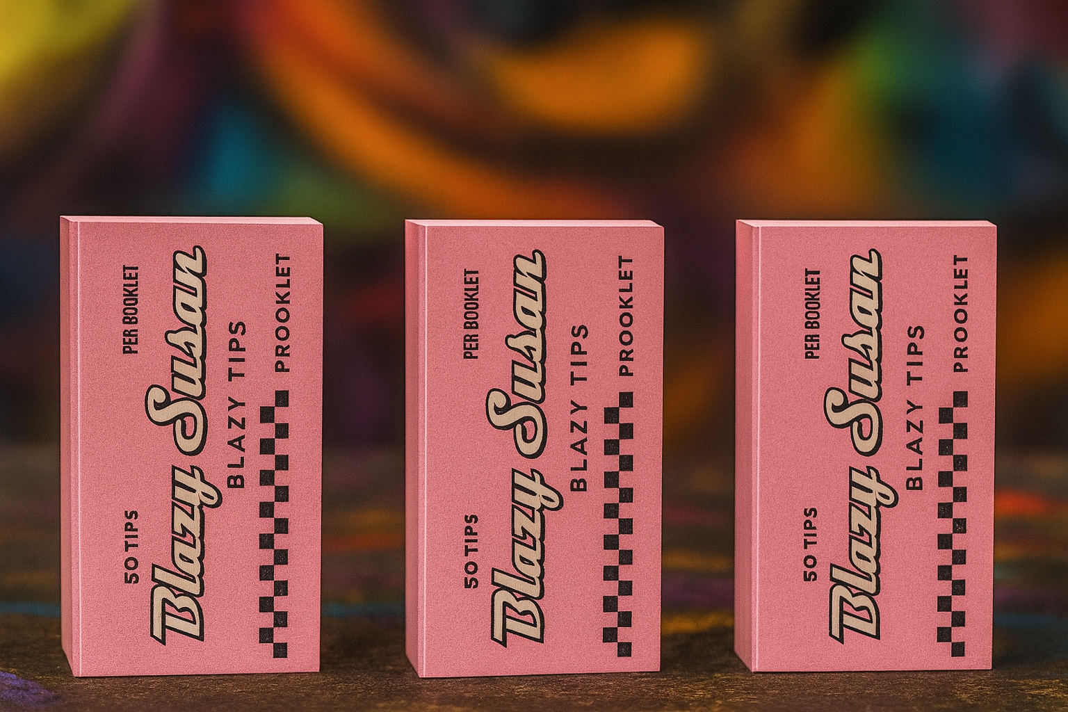 Caja Filtros Blazy Susan Pink Perforated Filter Tips – Paquete con 25 libros de filtros