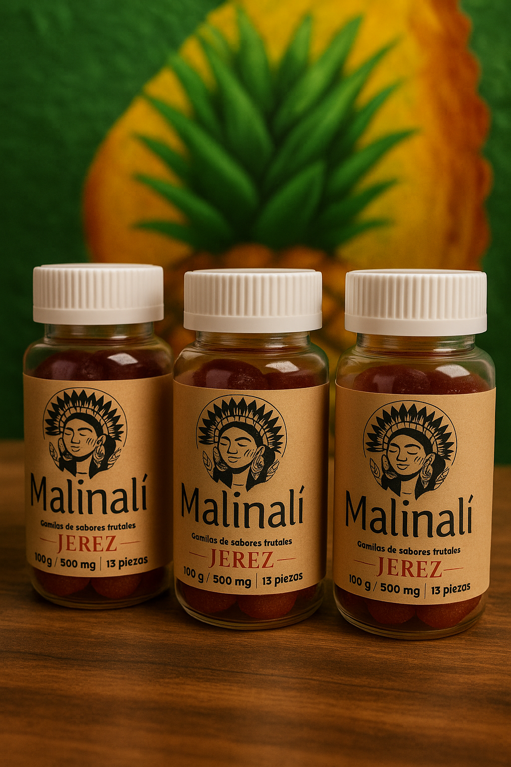 Gomitas Malinalli CBD 100grm-500mg Sabores frutales