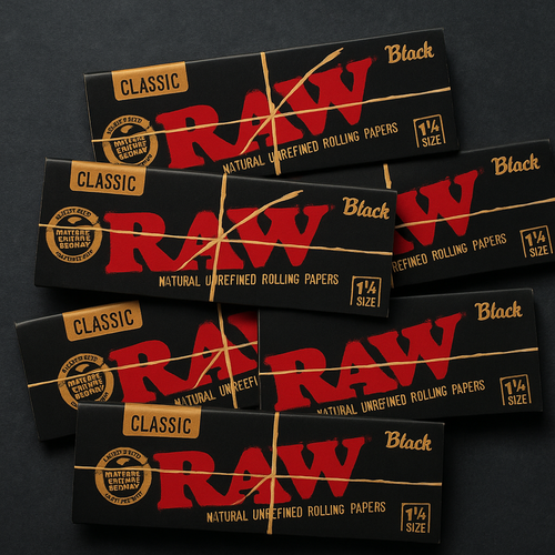 1 1/4 Black Raw QTY50