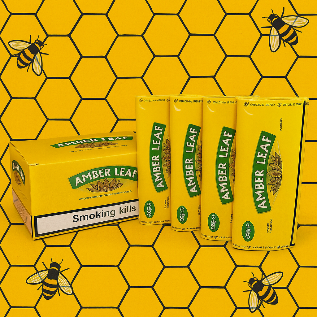 TABACO AMBER LEAF 100% NATURAL CARTERA DE 50 GRAMOS