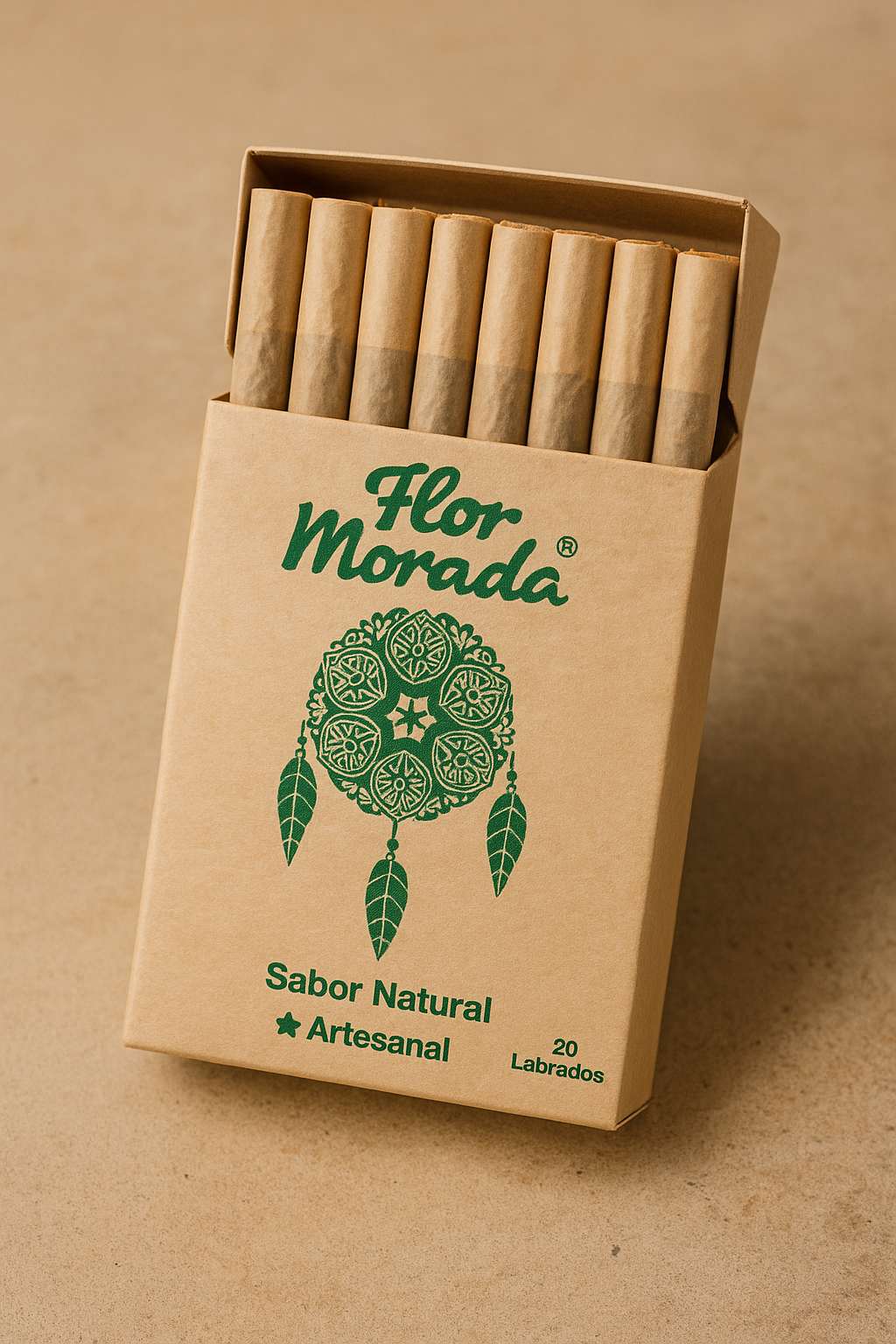 Tabaco artesanal Flor Morada cigarrillos mezcla natural