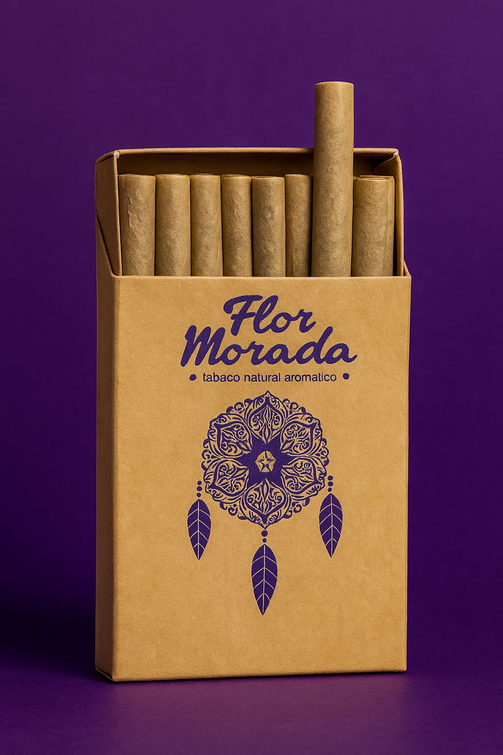 Tabaco artesanal Flor Morada cigarrillos mezcla original.