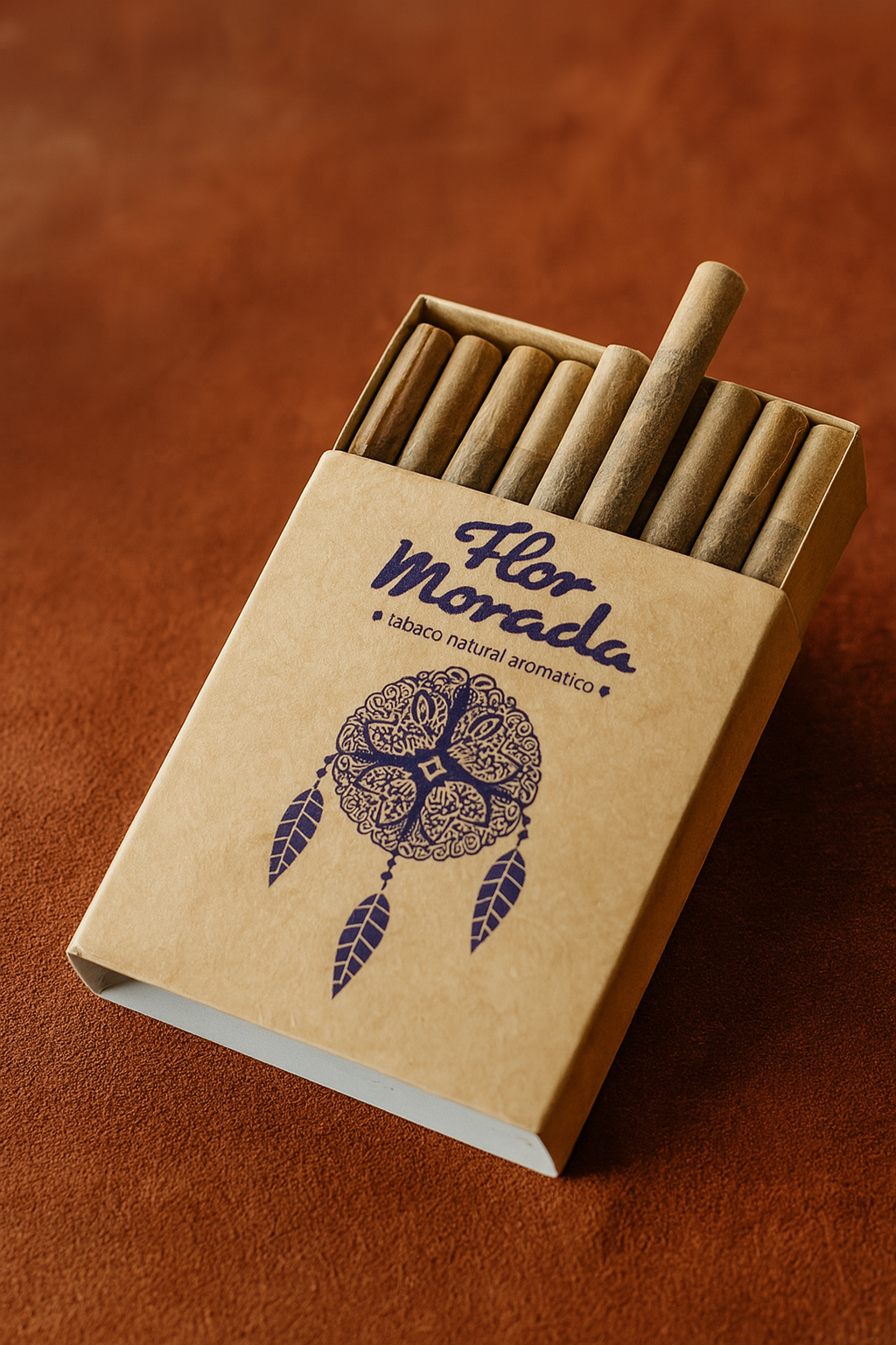 Tabaco artesanal Flor Morada cigarrillos mezcla original.