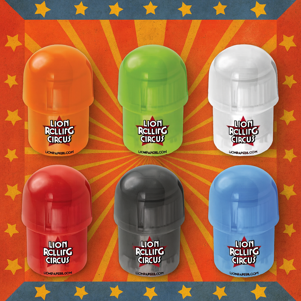 Grinder Lion Rolling Circus colores  3 pzas