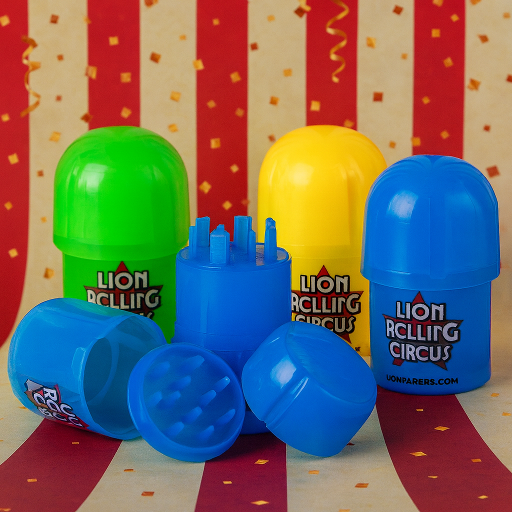 Grinder Lion Rolling Circus colores  3 pzas