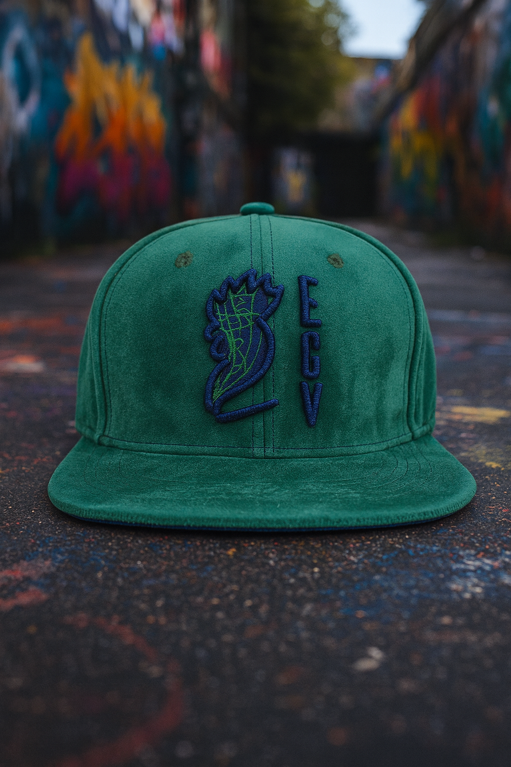 GORRA BORDADA DE TERCIOPELO EGV