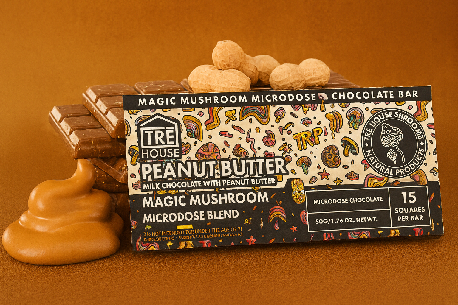 TreHouse Magic Mushroom Chocolate Bar