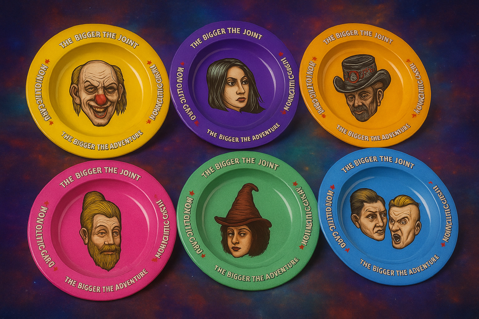 Ceniceros Lion Rolling Circus Coleccionables 6 unidades por Display