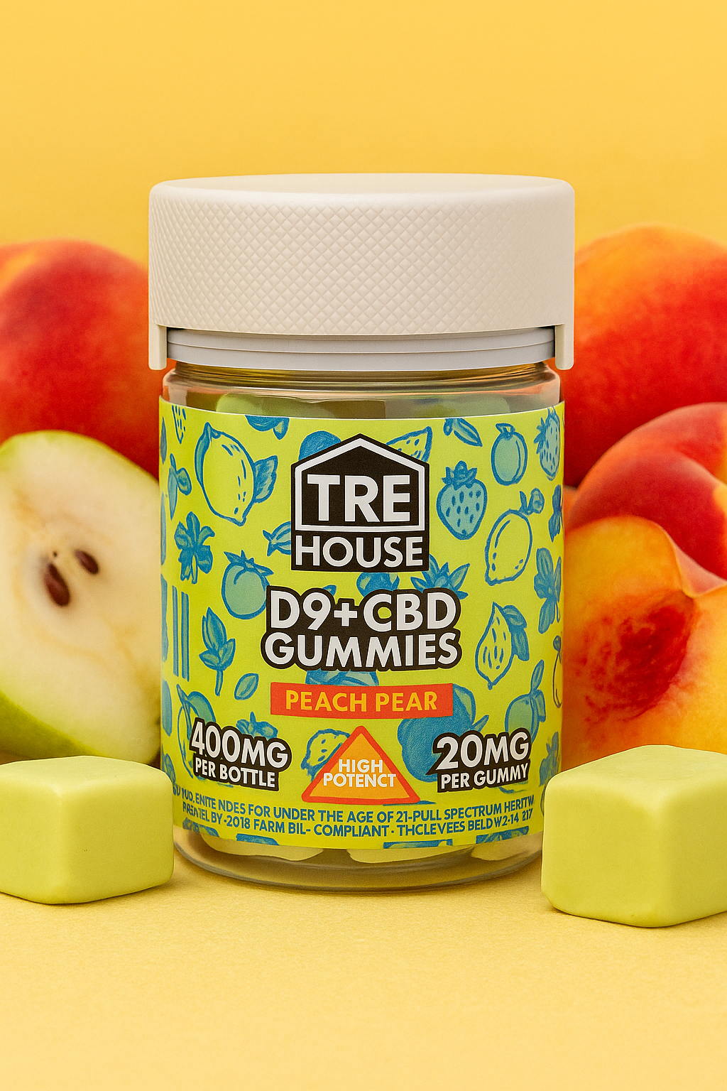 TreHouse Delta 9 Gummies with CBD – 1:1