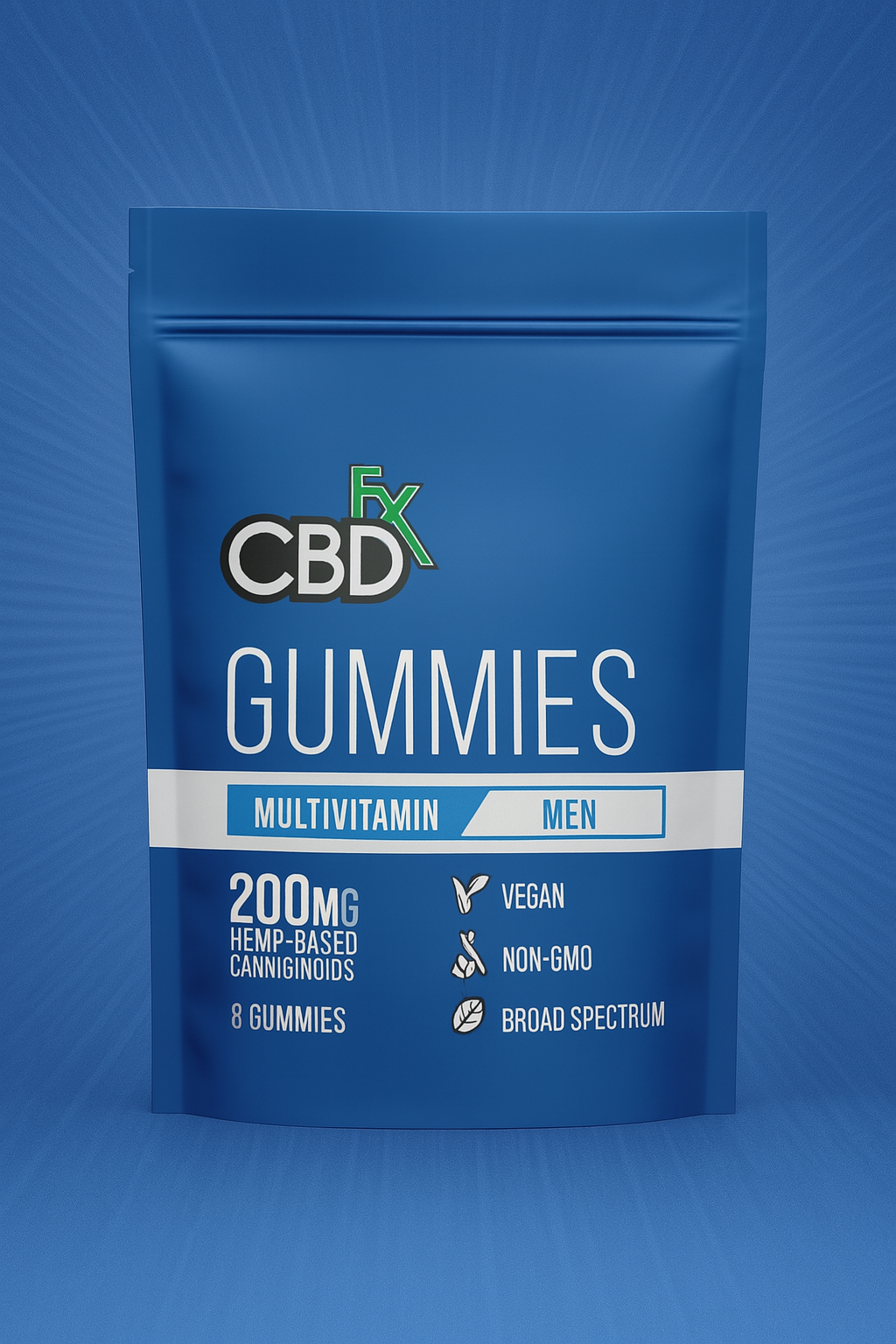 CBDFx Hemp Gummies 200mg 8ct Pouches