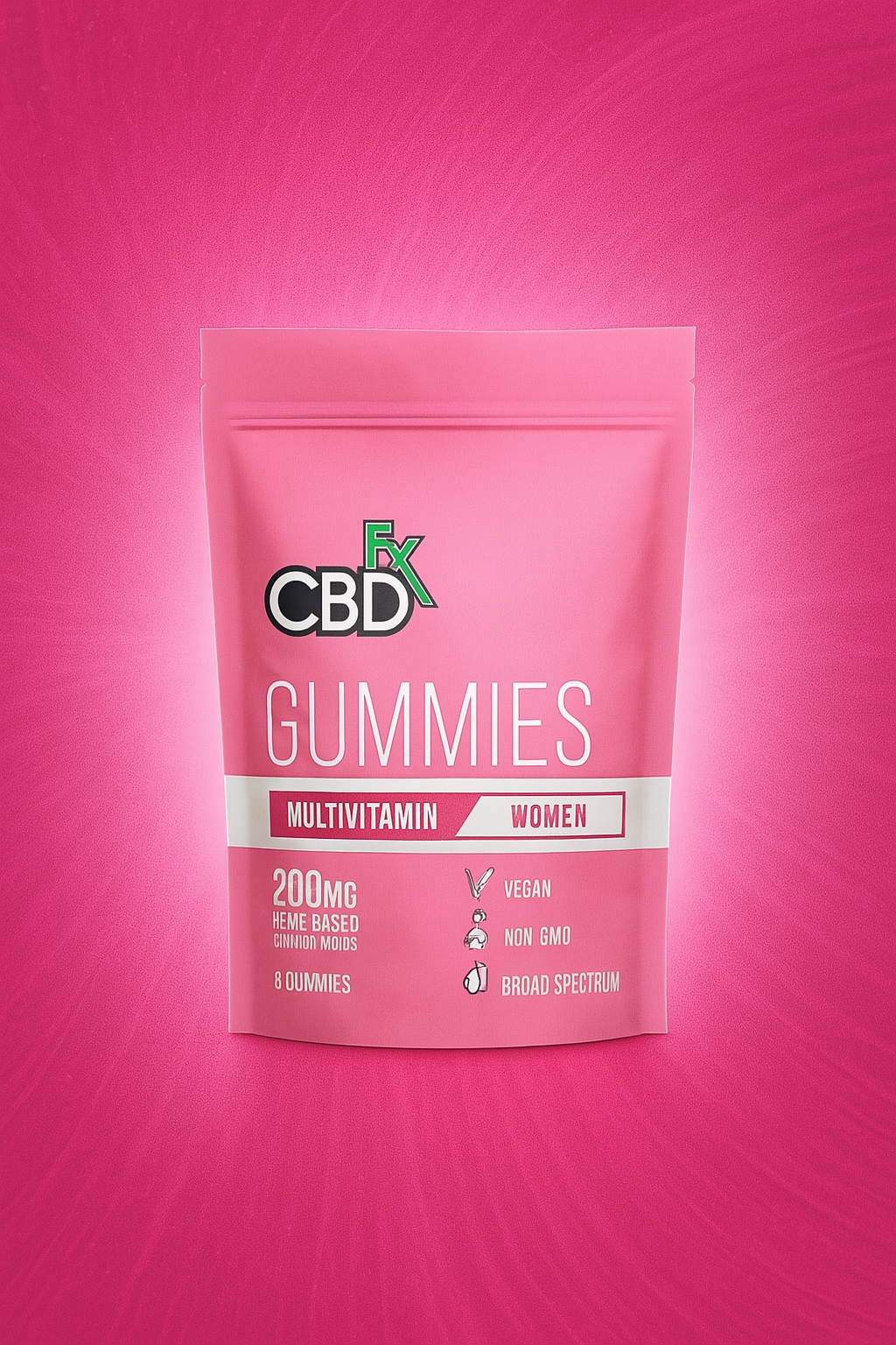 CBDFx Hemp Gummies 200mg 8ct Pouches