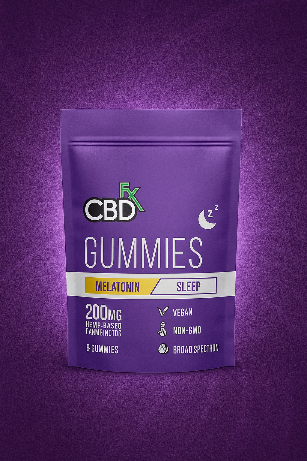 CBDFx Hemp Gummies 200mg 8ct Pouches