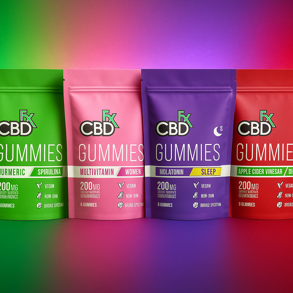 CBDFx Hemp Gummies 200mg 8ct Pouches