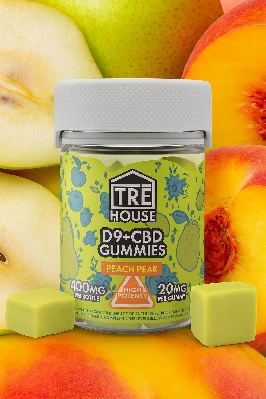 TreHouse Delta 9 Gummies with CBD – 1:1