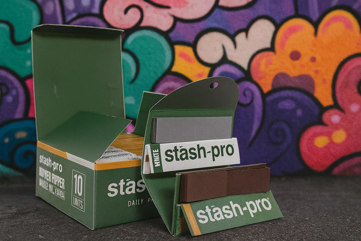 STASH PRO RIPPER TIPPER MAGNETIC 64+64 KING SIZE ROLLING PAPER