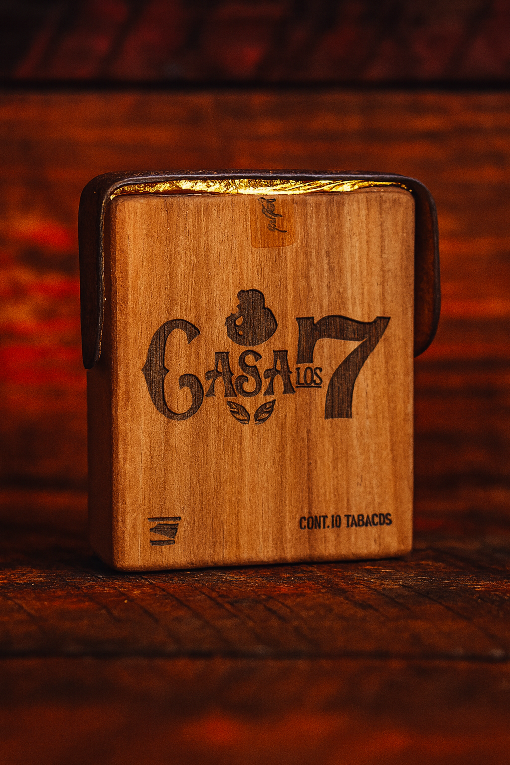 TABAQUERA CON 14 PIEZAS NATURAL