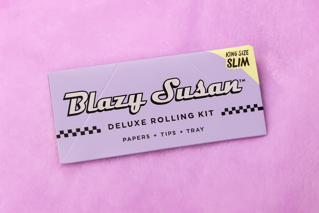 Caja Blazy Susan Purple 1 1/4 Deluxe Rolling Kit con 20 piezas