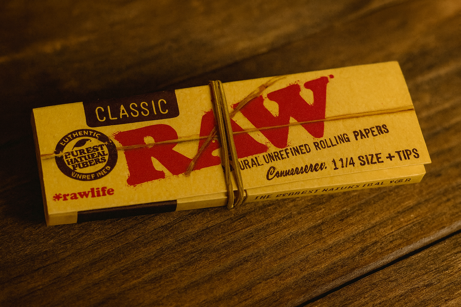 Caja Sabanas RAW Classic Connoisseur 1 1/4 Size+Tips