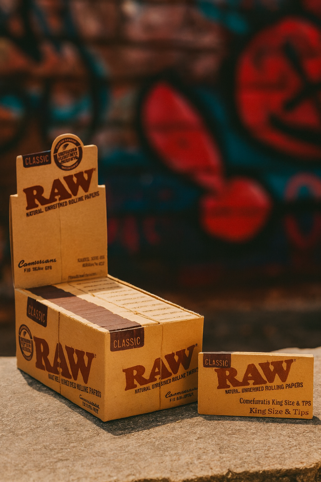 Caja Sabanas RAW Classic Connoisseur 1 1/4 Size+Tips