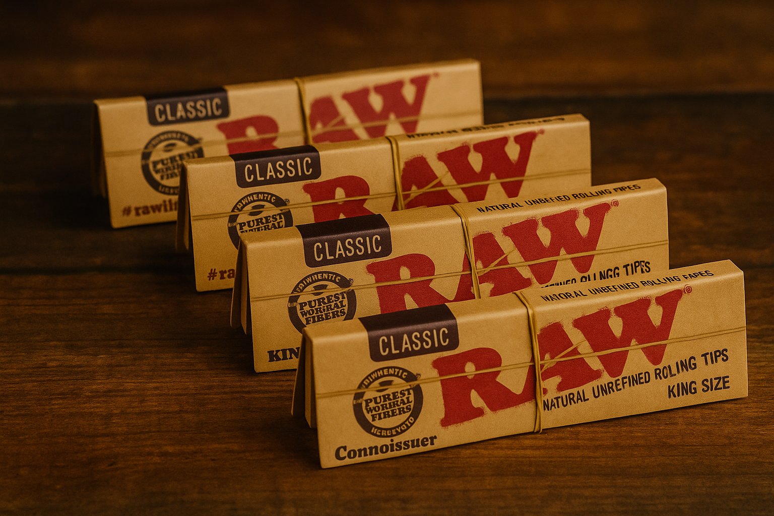 RAW Connoisseur Classic King Slim + Tips