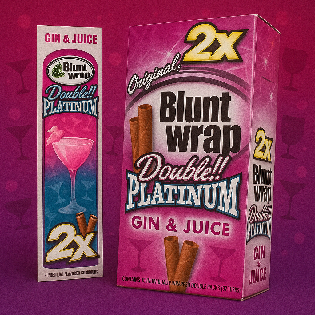 BLUNT WRAP DOUBLE PLATINUM GIN & JUICE