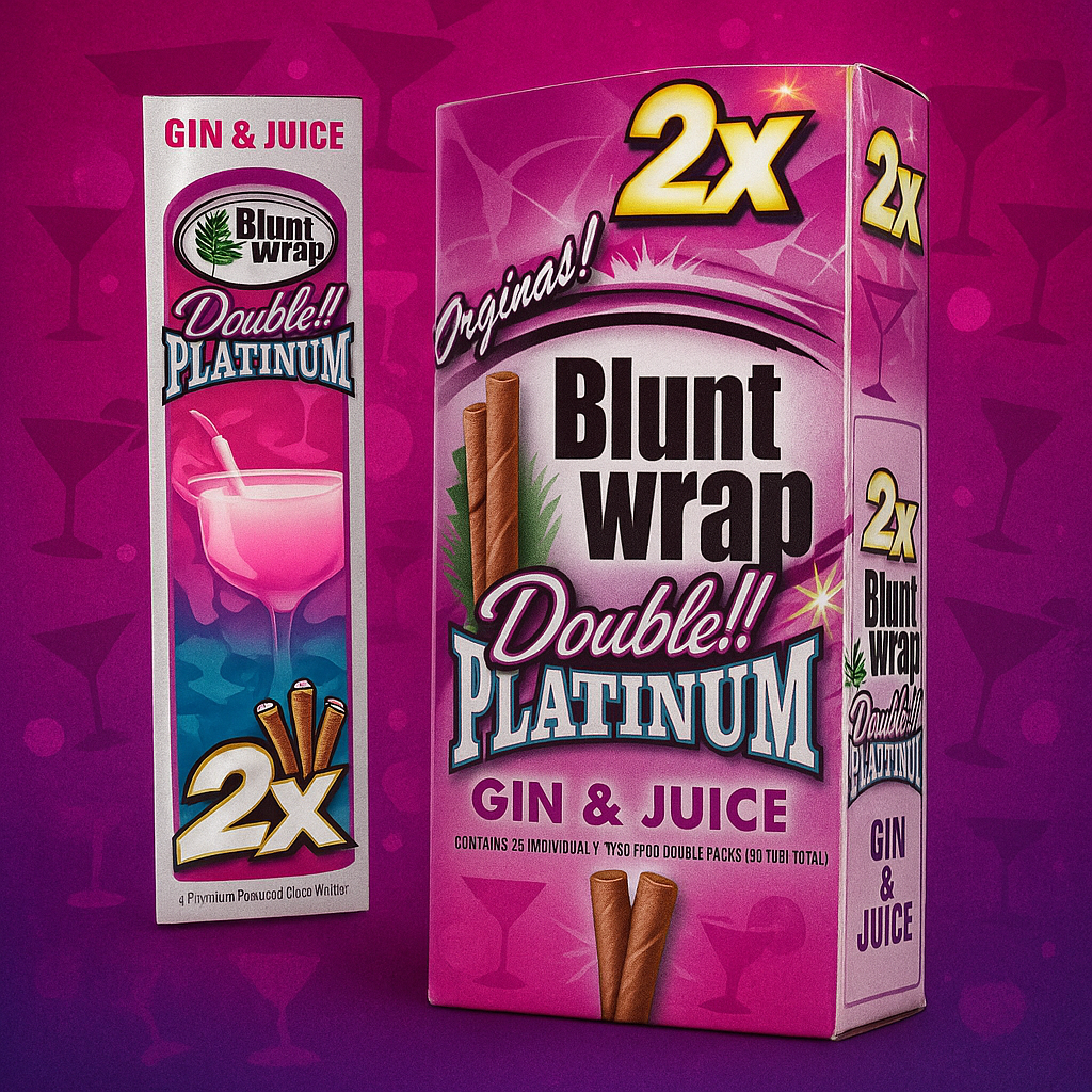 BLUNT WRAP DOUBLE PLATINUM GIN & JUICE