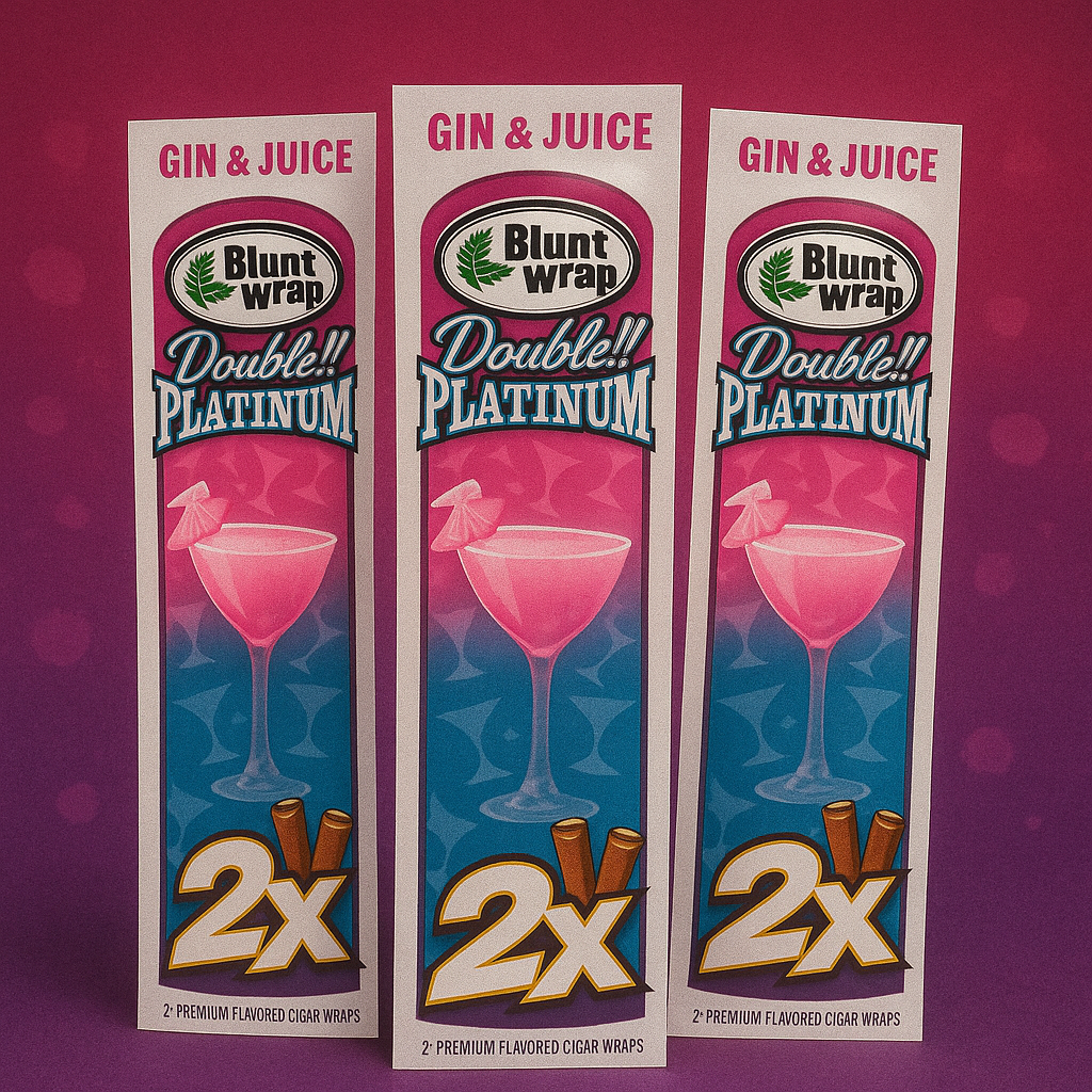 BLUNT WRAP DOUBLE PLATINUM GIN & JUICE