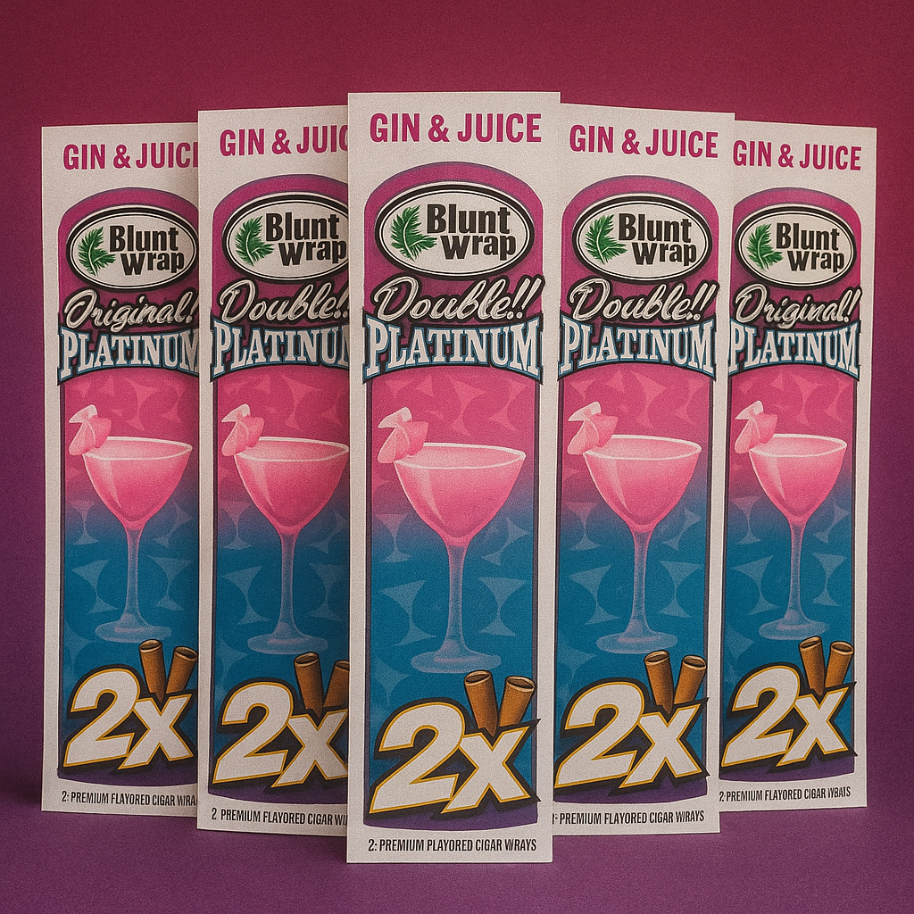 BLUNT WRAP DOUBLE PLATINUM GIN & JUICE