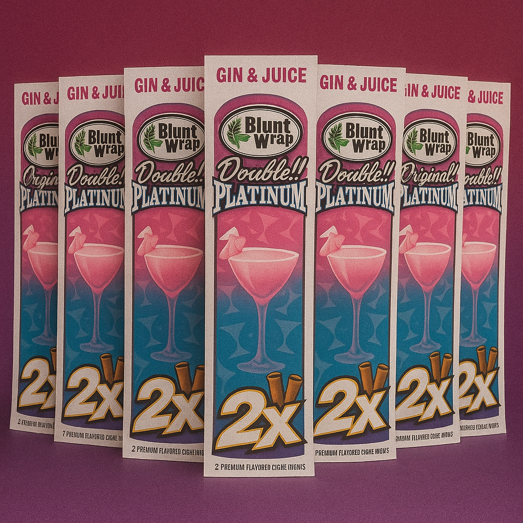 BLUNT WRAP DOUBLE PLATINUM GIN & JUICE