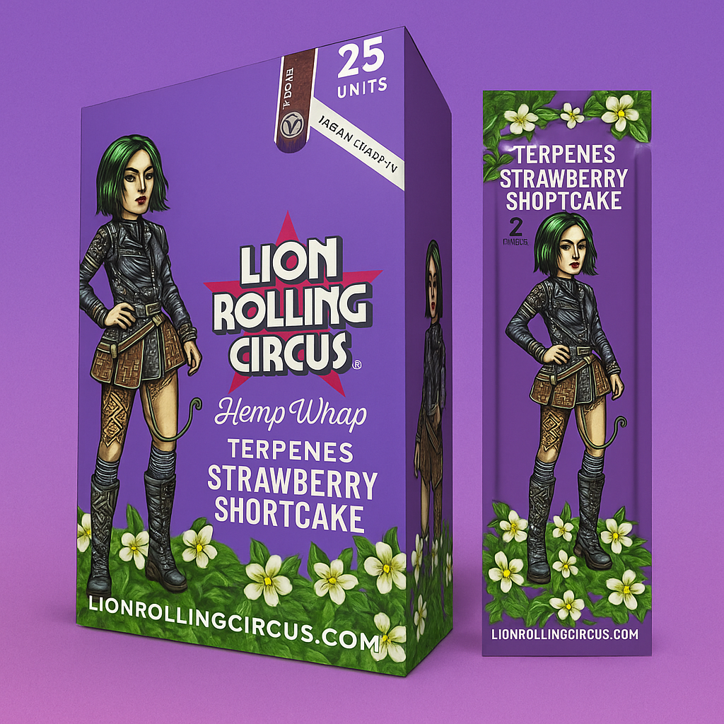 Caja Lion Rolling Circus Terpenes con 25 piezas