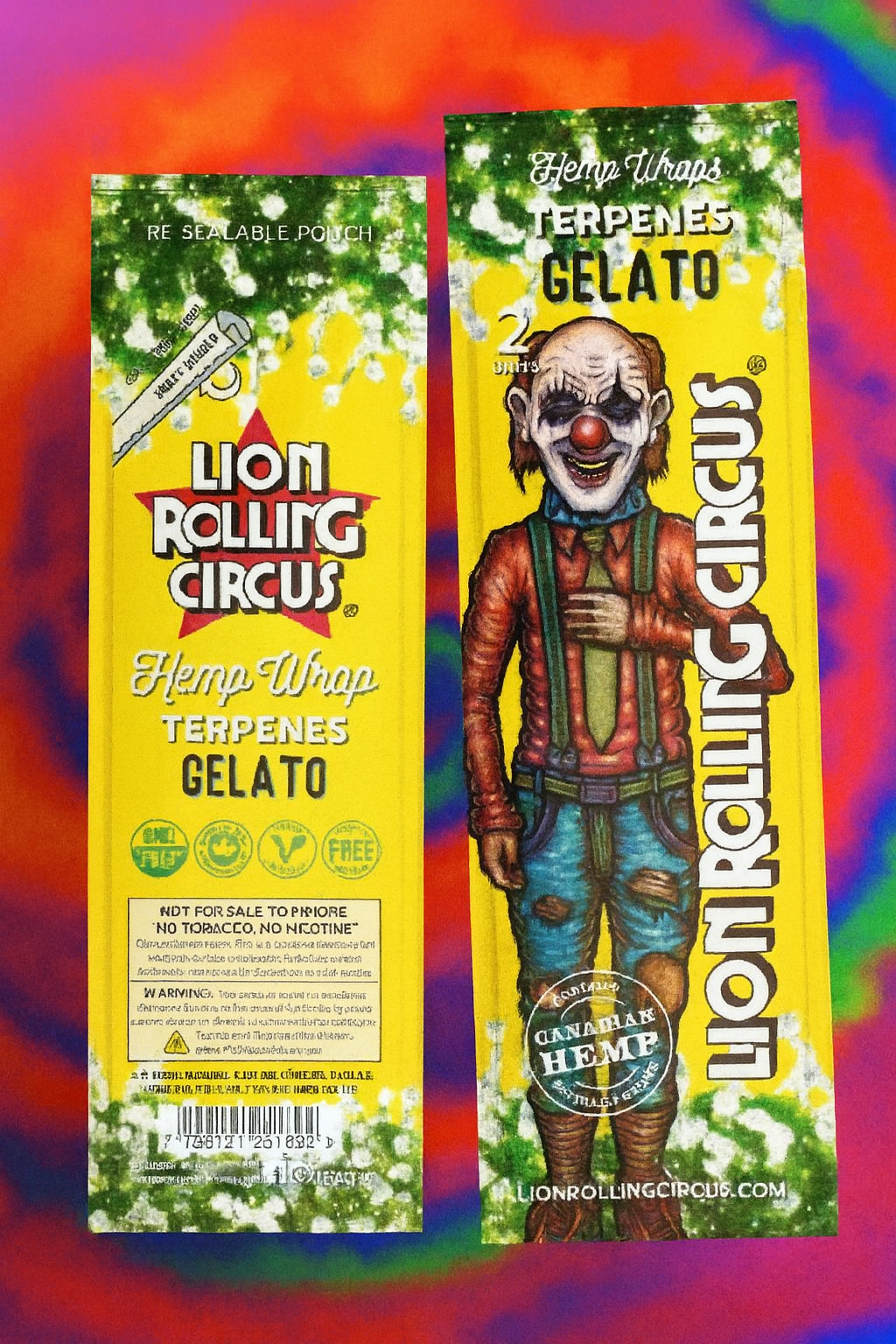 Caja Lion Rolling Circus Terpenes con 25 piezas