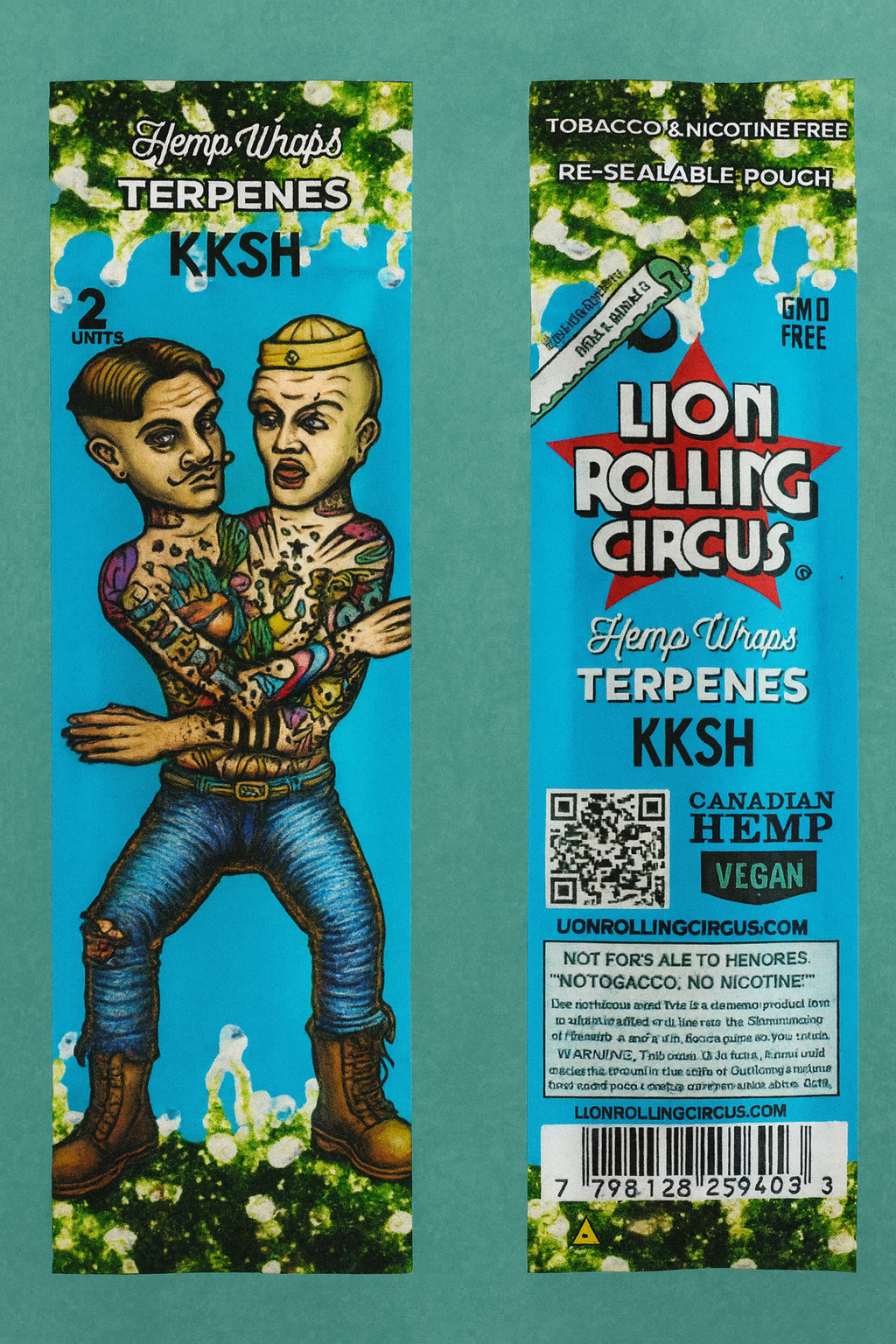 Caja Lion Rolling Circus Terpenes con 25 piezas