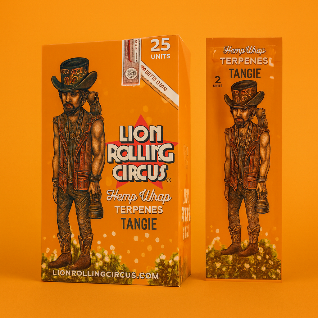 Caja Lion Rolling Circus Terpenes con 25 piezas
