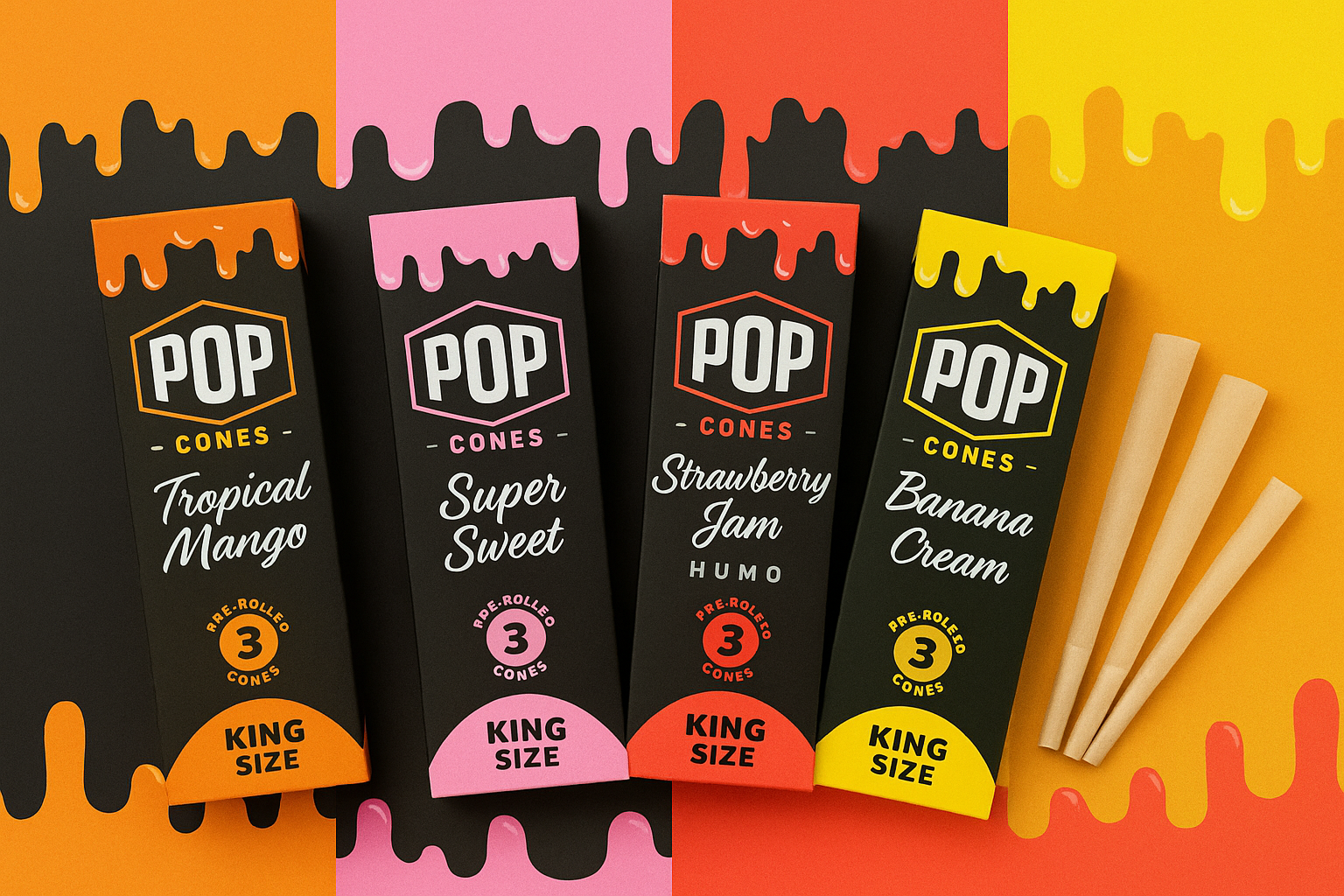 Pop cones King Size 3 pz
