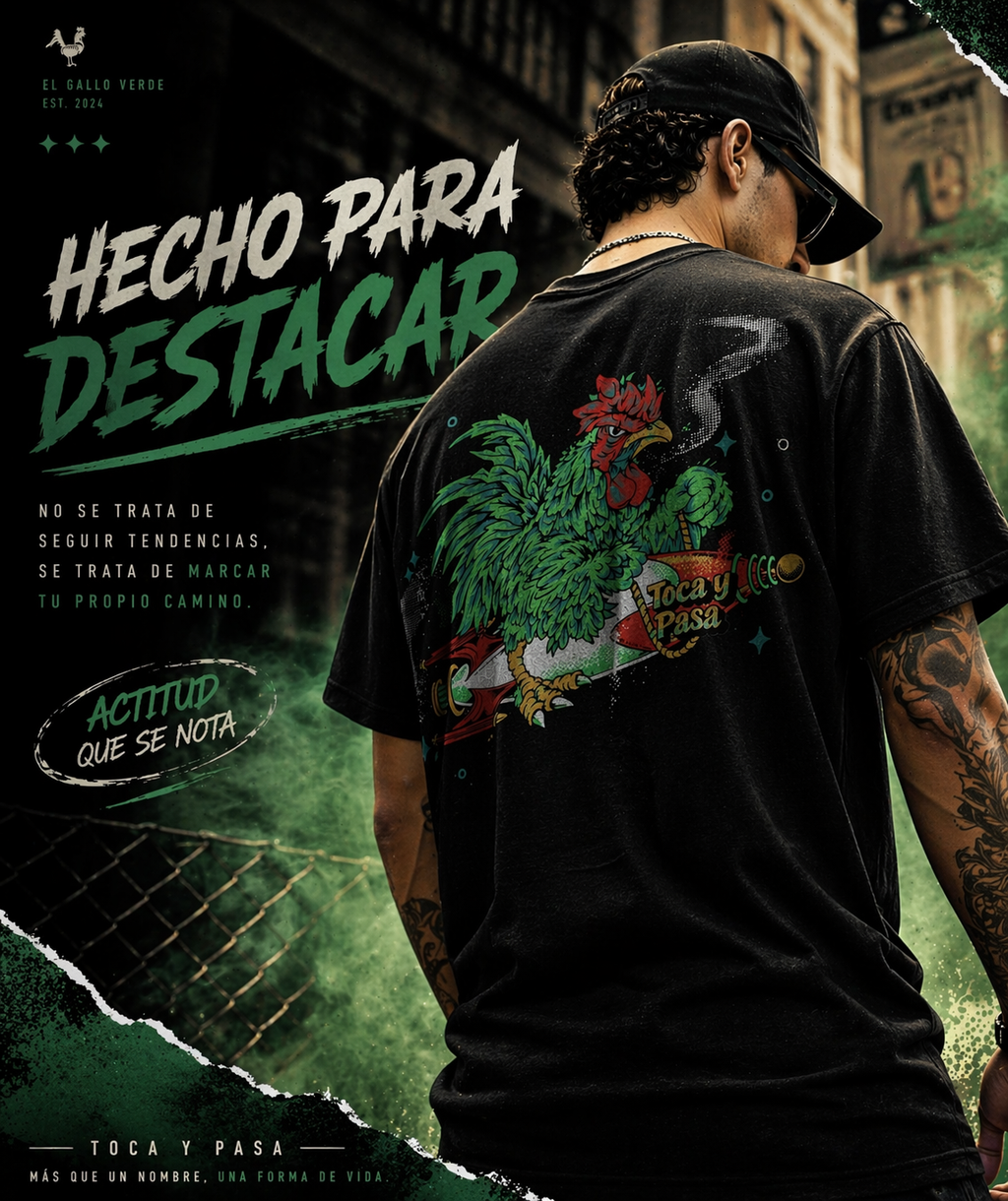 PLAYERA Toca y pasa  (VARIAS TALLAS)