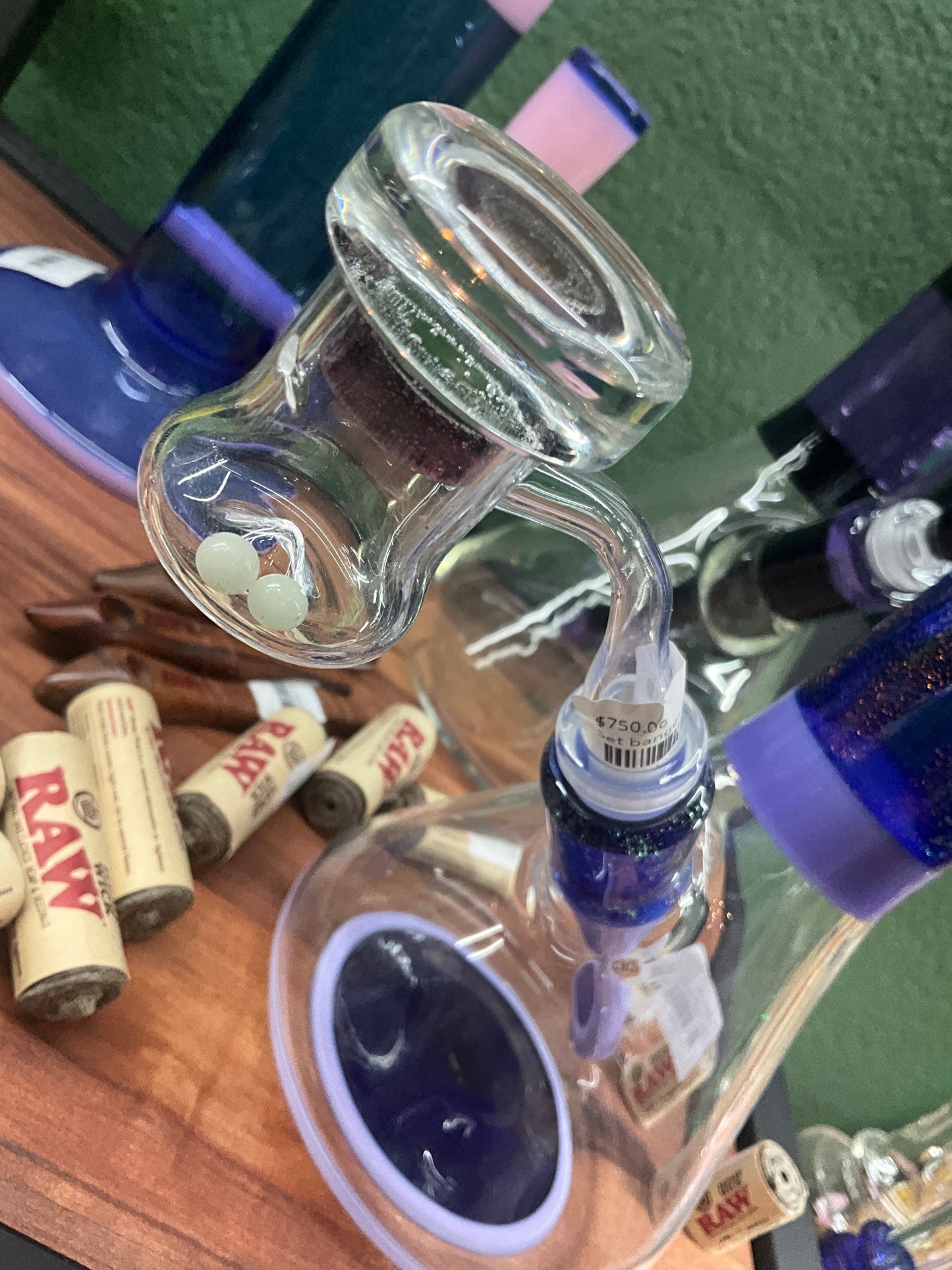 Set de Banger c/carb cap y perlas VIP GLASS