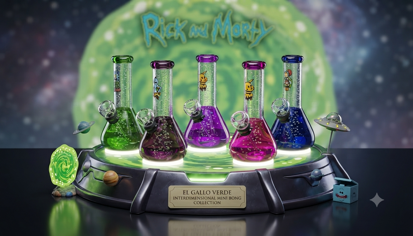 Bong mini colores Rick and Morty