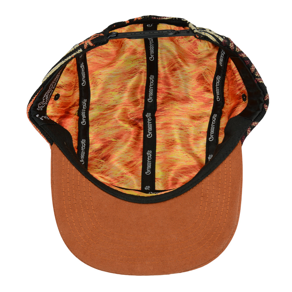 Grassrooots - removable bear copper plateau 5 panel hat