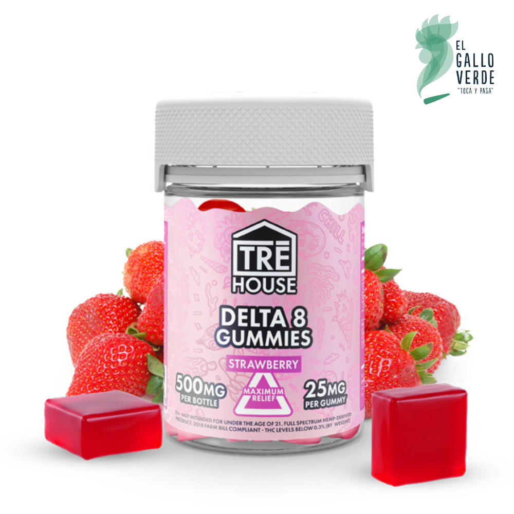 TreHouse Strawberry Delta 8 Gummies